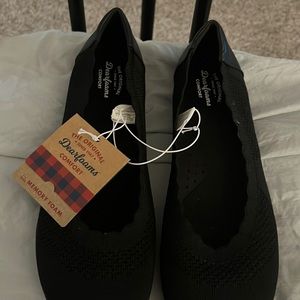 Dearfoams Black Flats